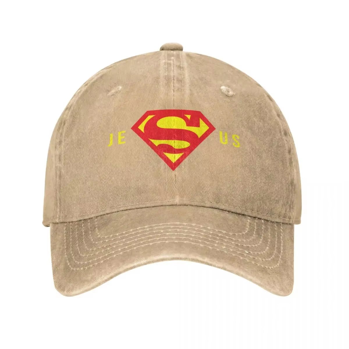 Super Jesus Washed Baseball Cap Hat Men Women Christian God Cap Spring Autumn Vintage Casquette Gorras