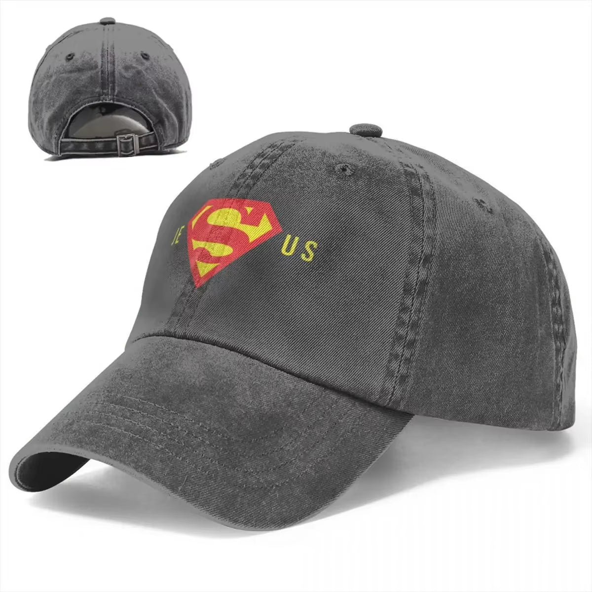 Super Jesus Washed Baseball Cap Hat Men Women Christian God Cap Spring Autumn Vintage Casquette Gorras